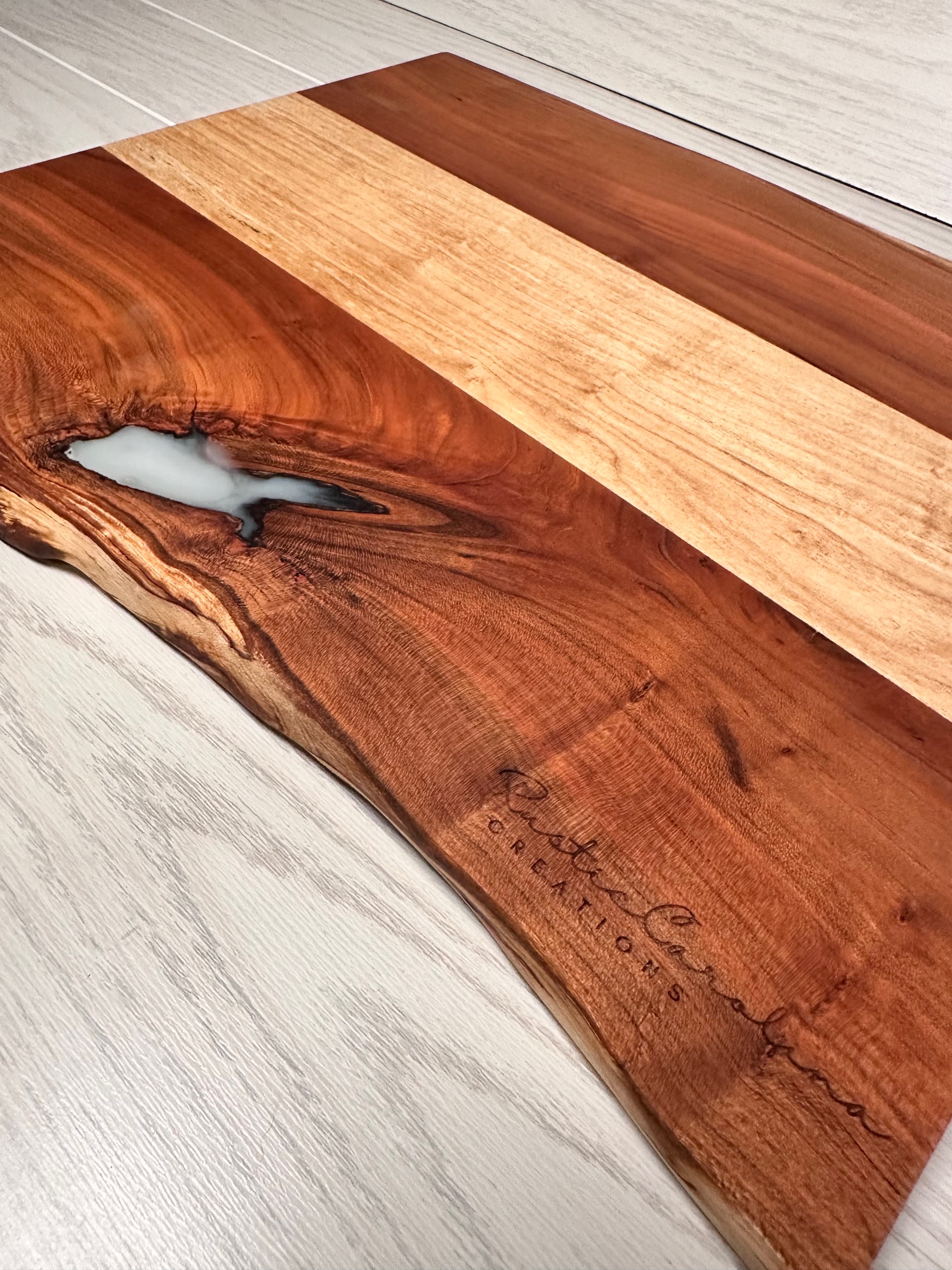 Cherry, live edge cutting board