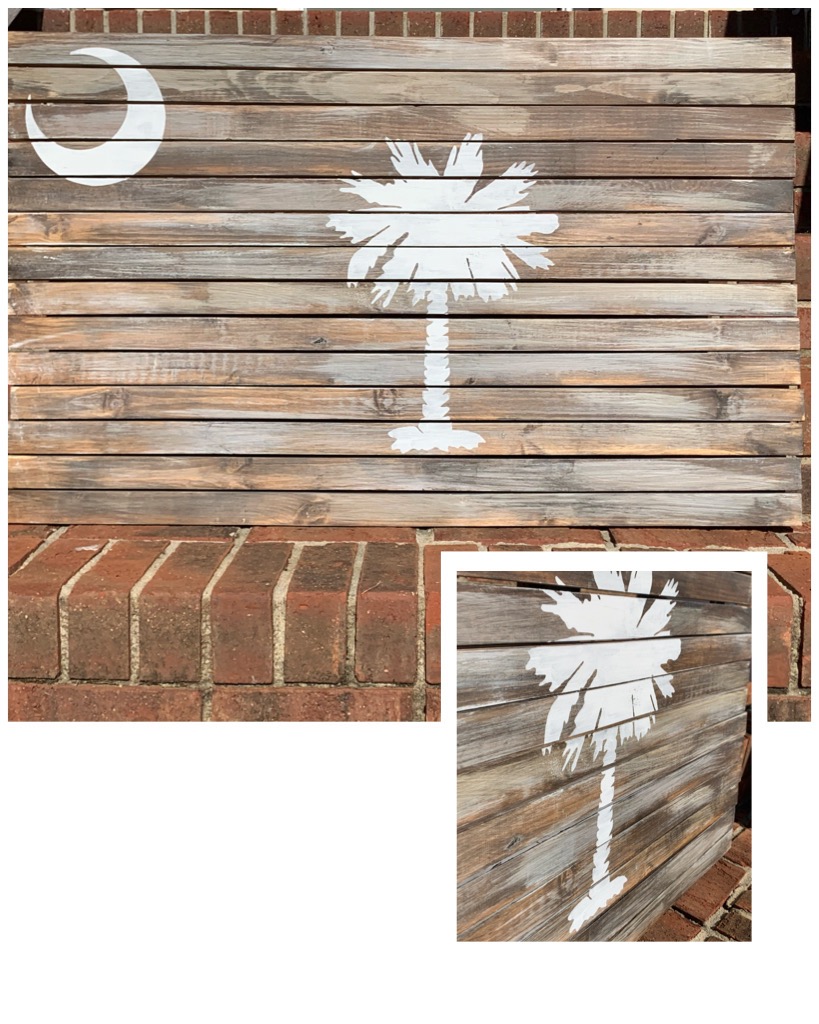 Palmetto Flag Sign