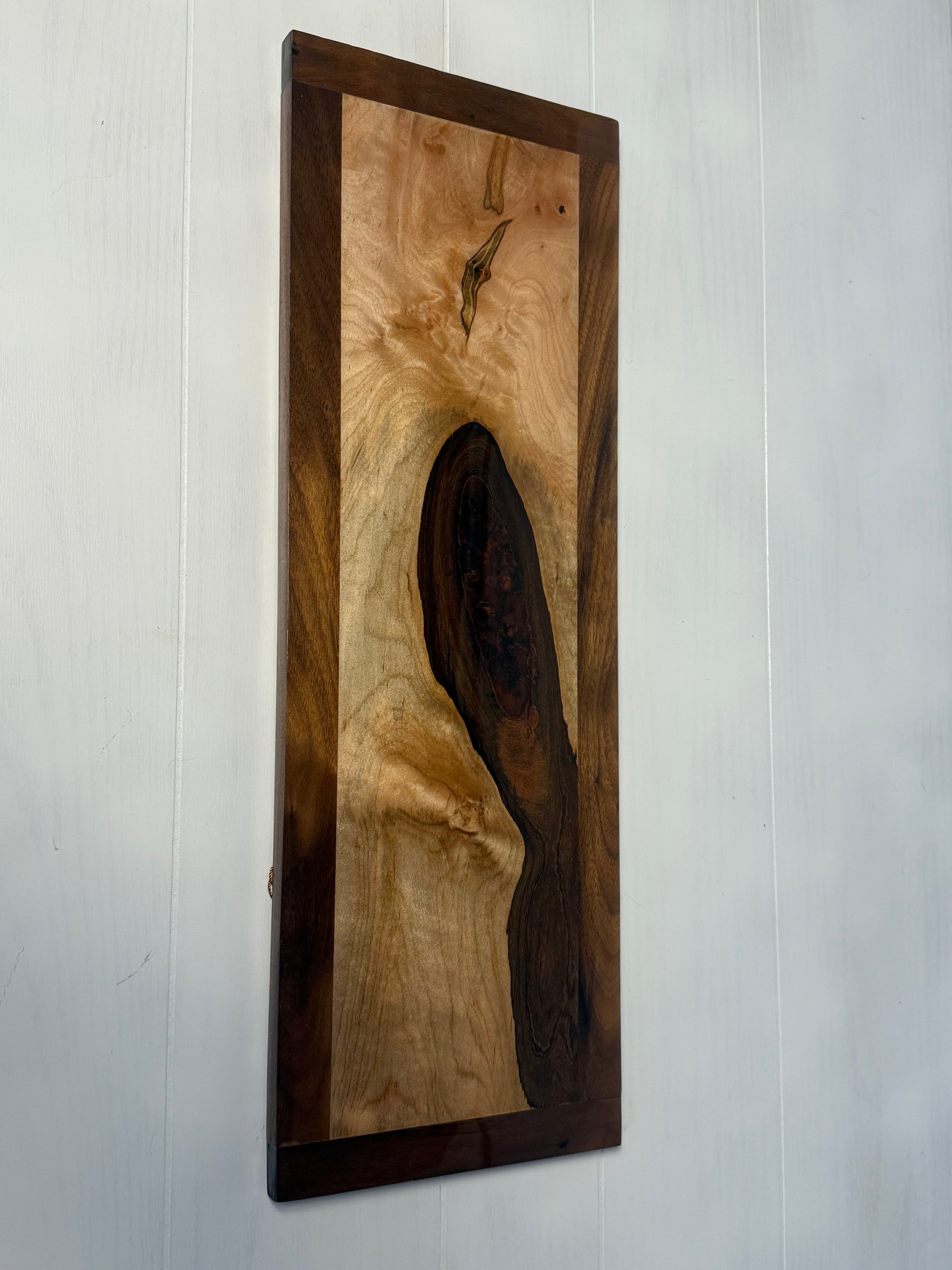 Walnut Framed Maple Board with Epoxy