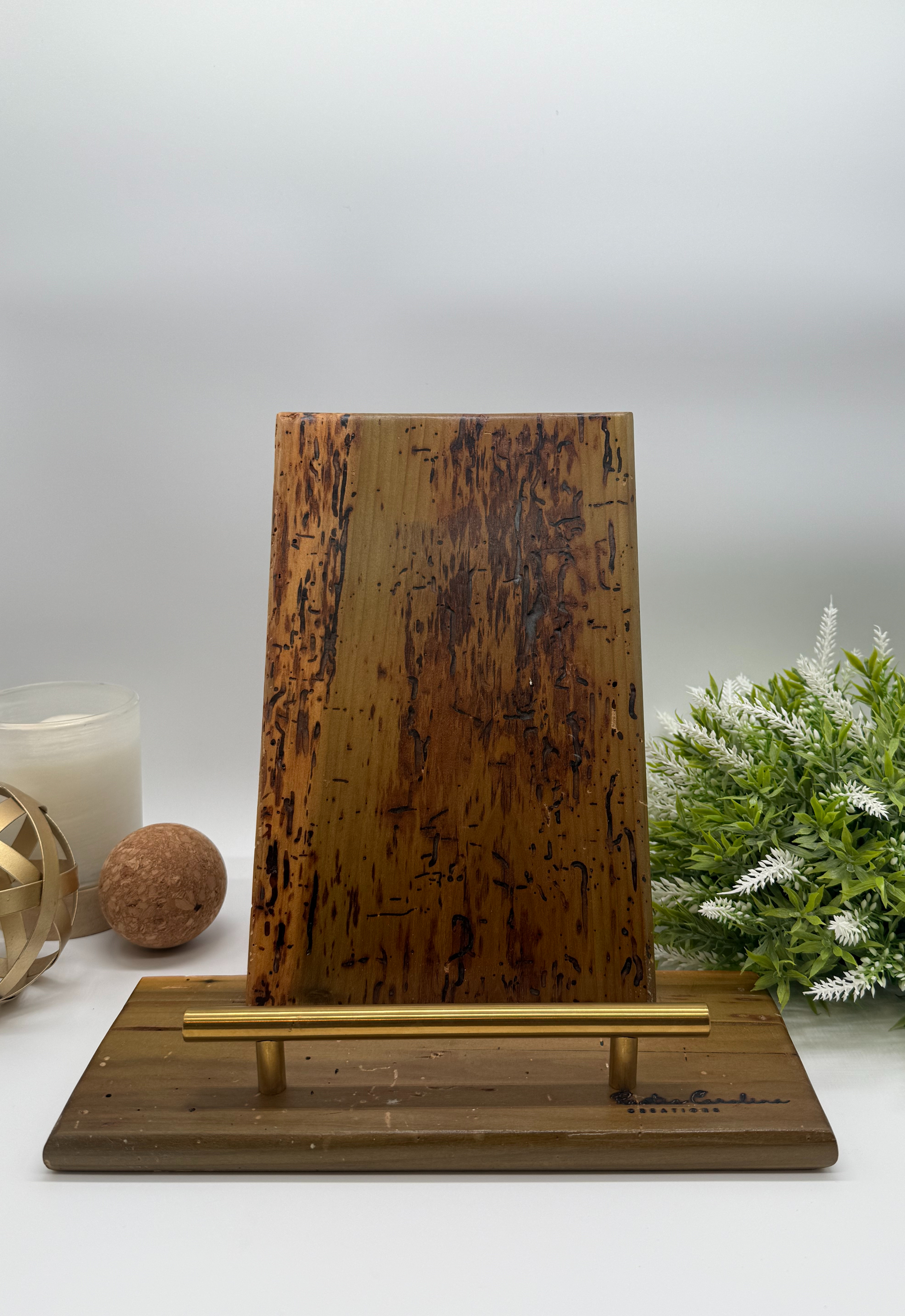 Rainbow Poplar Cookbook Holder