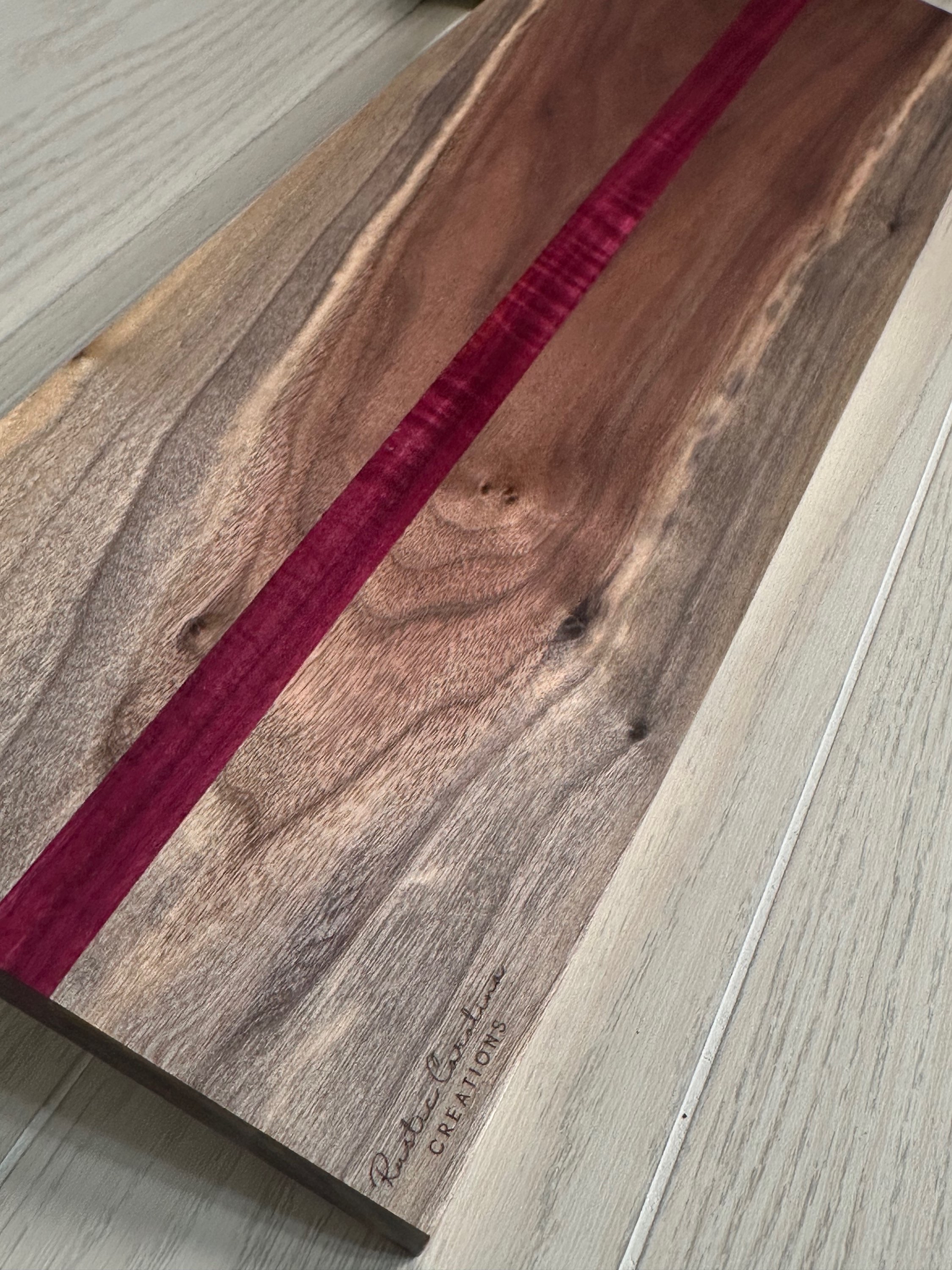 Walnut and Purpleheart