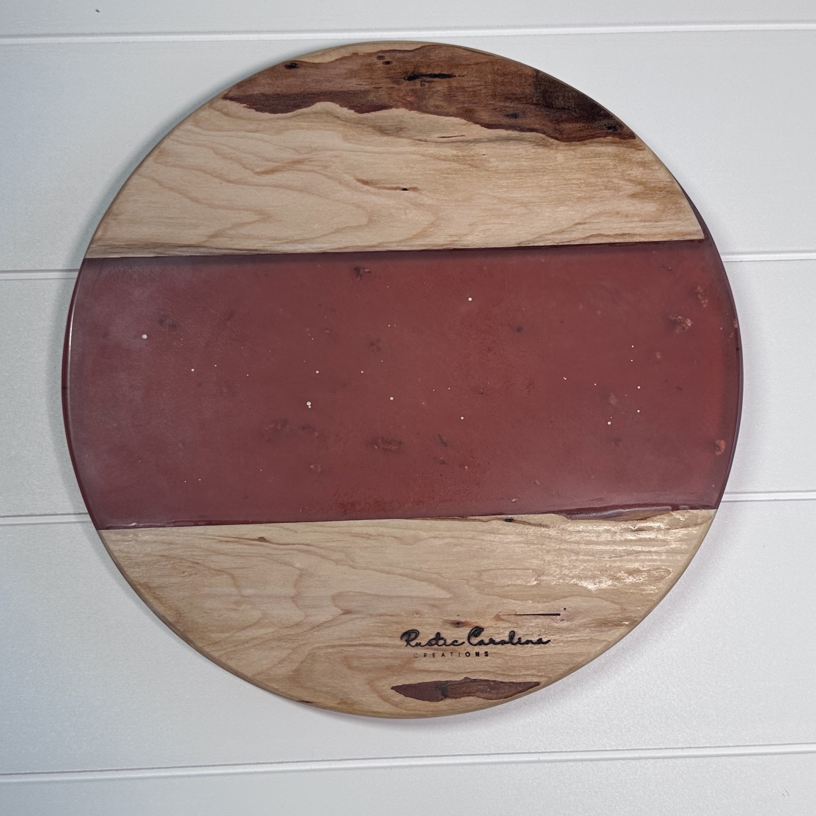 12” Round Epoxy and Cedar