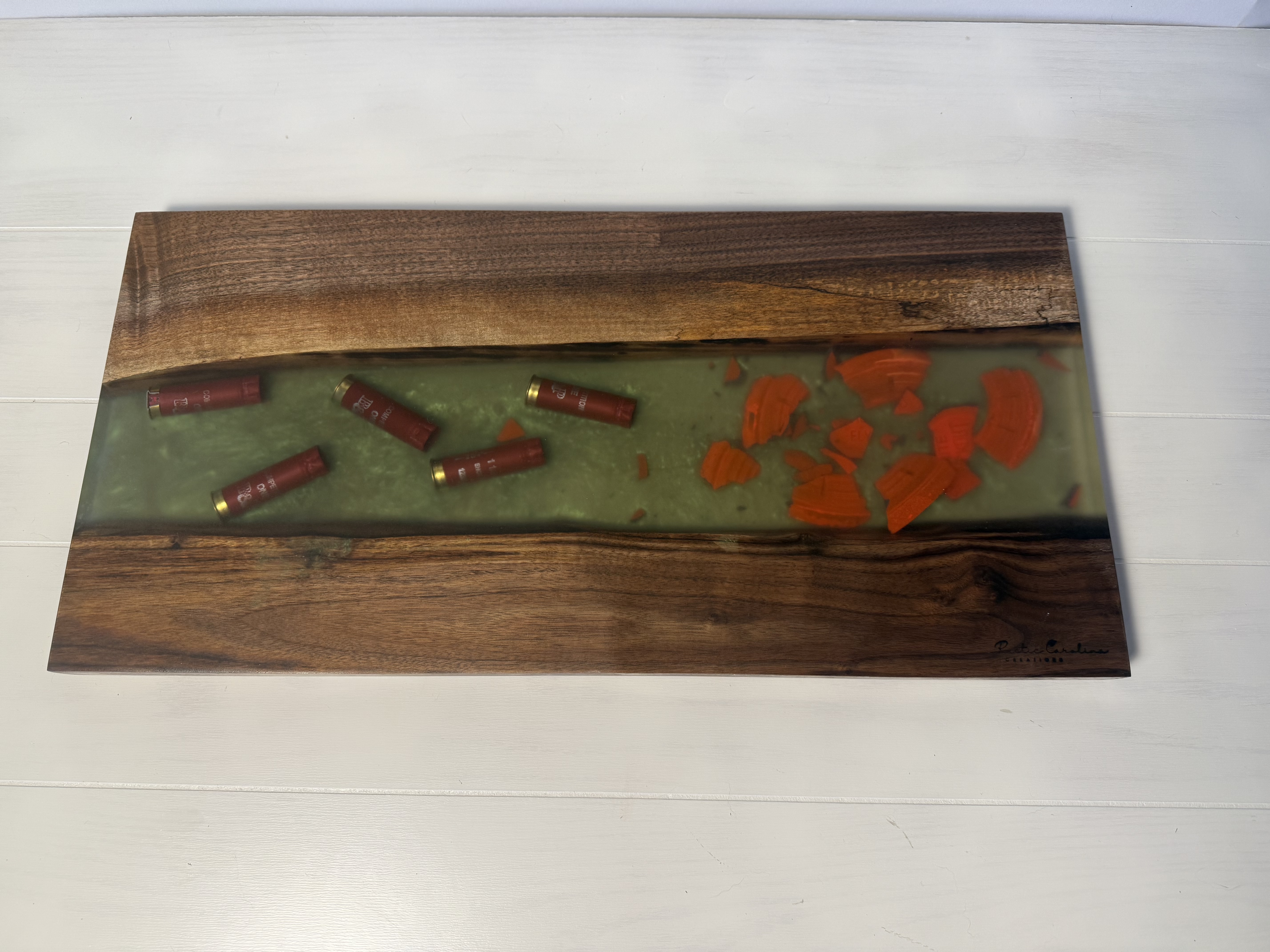 Shotgun Shell and Clay Epoxy Board
