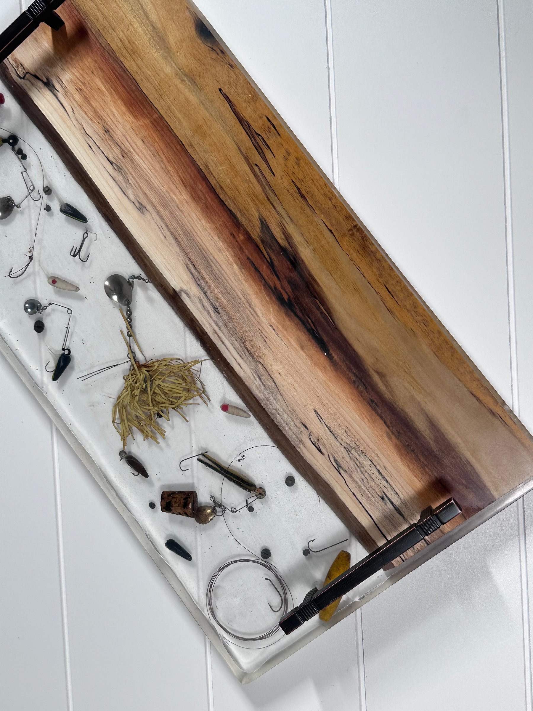 Fishing inspired Spalted Poplar Tray